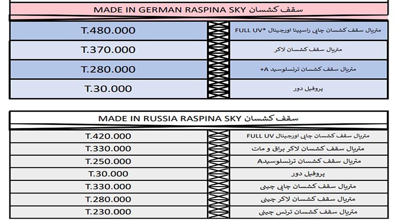 قیمت سقف کشسان